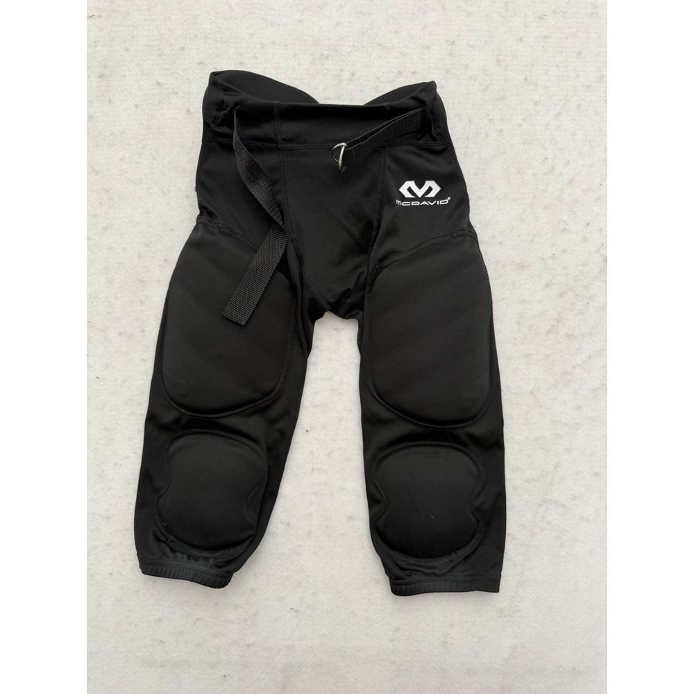 McDavid Youth M Padded Football Pants Black Integrated Pads Girdle AMAZING SHAPE